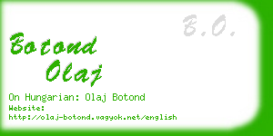 botond olaj business card